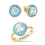 Love Knot Birthstone Ring with Free Matching Earrings 12097 0017 l december
