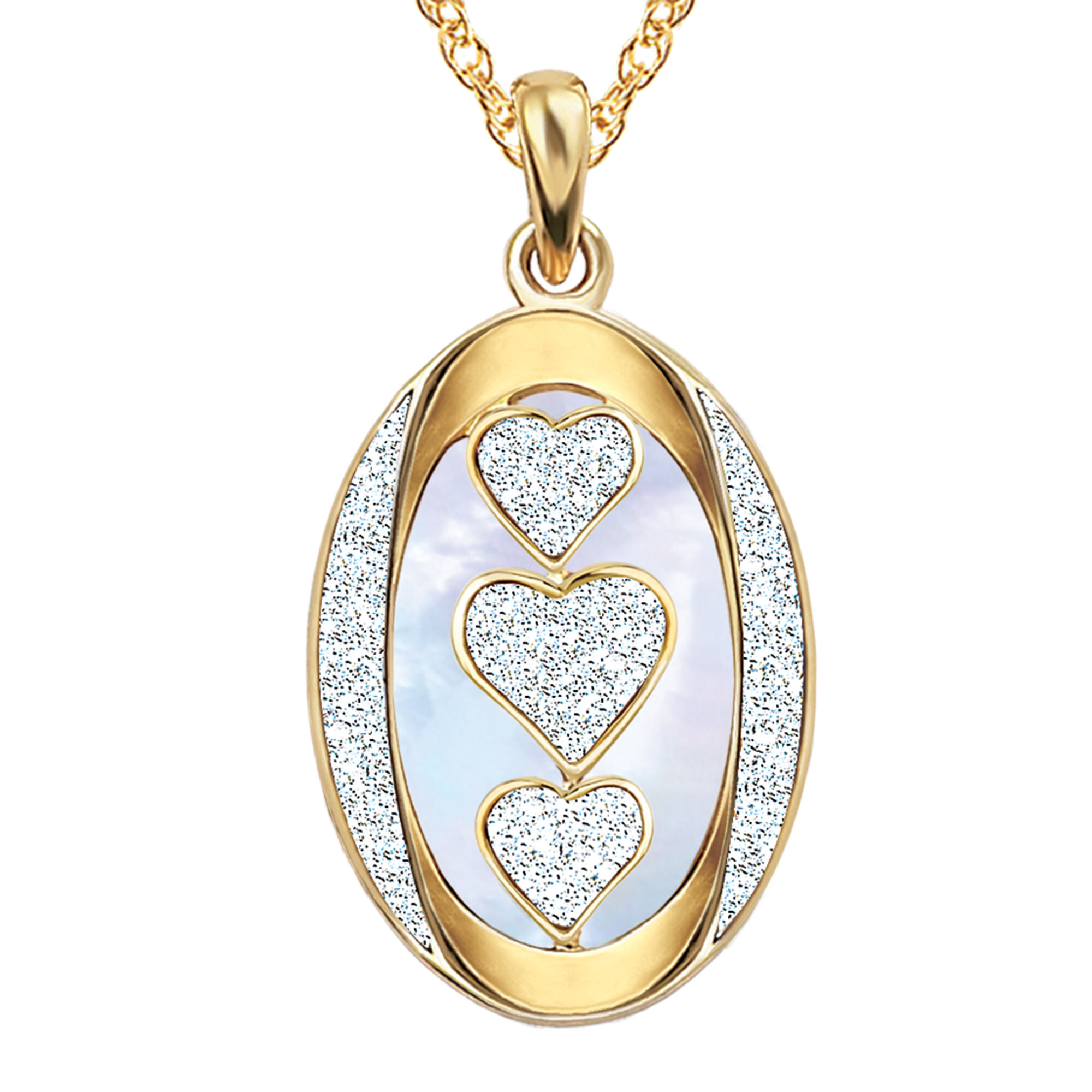 I Love You Personalized Diamond Pendant with FREE Matching Earrings 5238 0268 c front