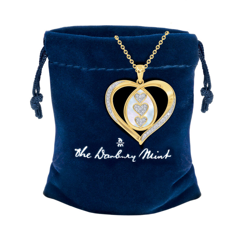 I Love You Personalized Diamond Pendant 10813 0014 g gift pouch
