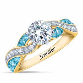 Birthstone Swirl Personalized Ring 5361 001 0 12