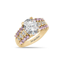 Personalized Queen of My Castle Birthstone Ring 11392 0011 f june