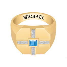 Holy Cross Mens Birthstone Diamond Ring 10700 0010 n straight