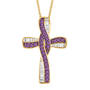 Personalized Birthstone Cross 11038 0011 b february