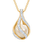 Loves Embrace Pearl Birthstone Necklace 10144 0014 d april