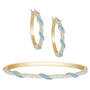 Birthstone Swirl Bracelet with FREE Matching Earrings, Birthstone Swirl Bracelet with FREE Earrings 11615 0012 l december