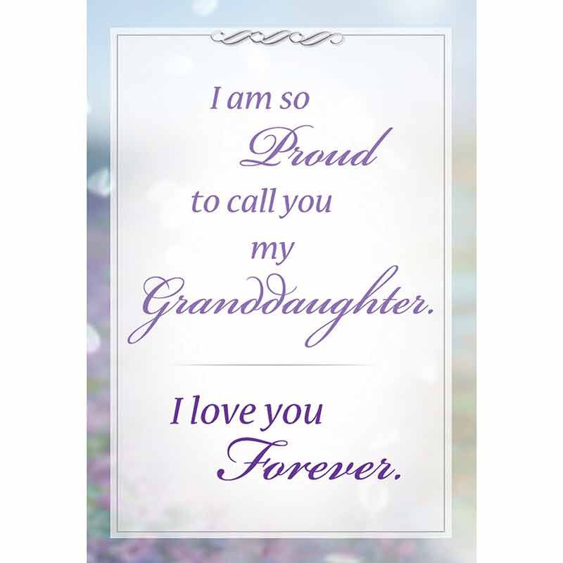 Forever Proud Granddaughter Journey Pendant with card 6840 001 9 4