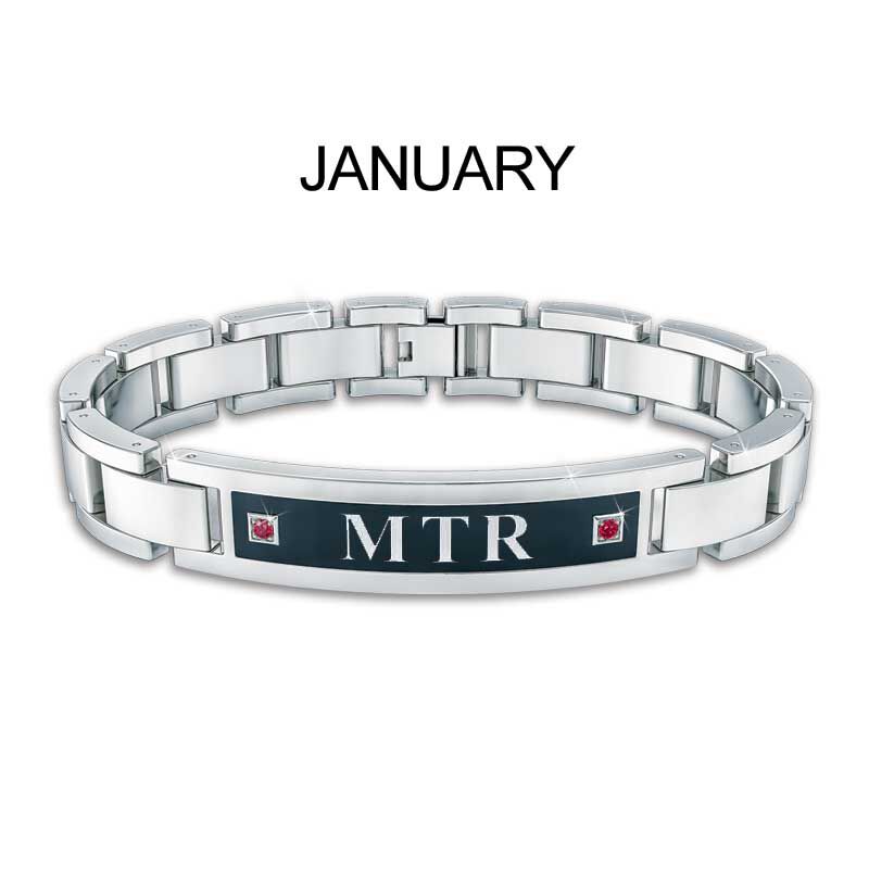 Mens sales birthstone bracelet