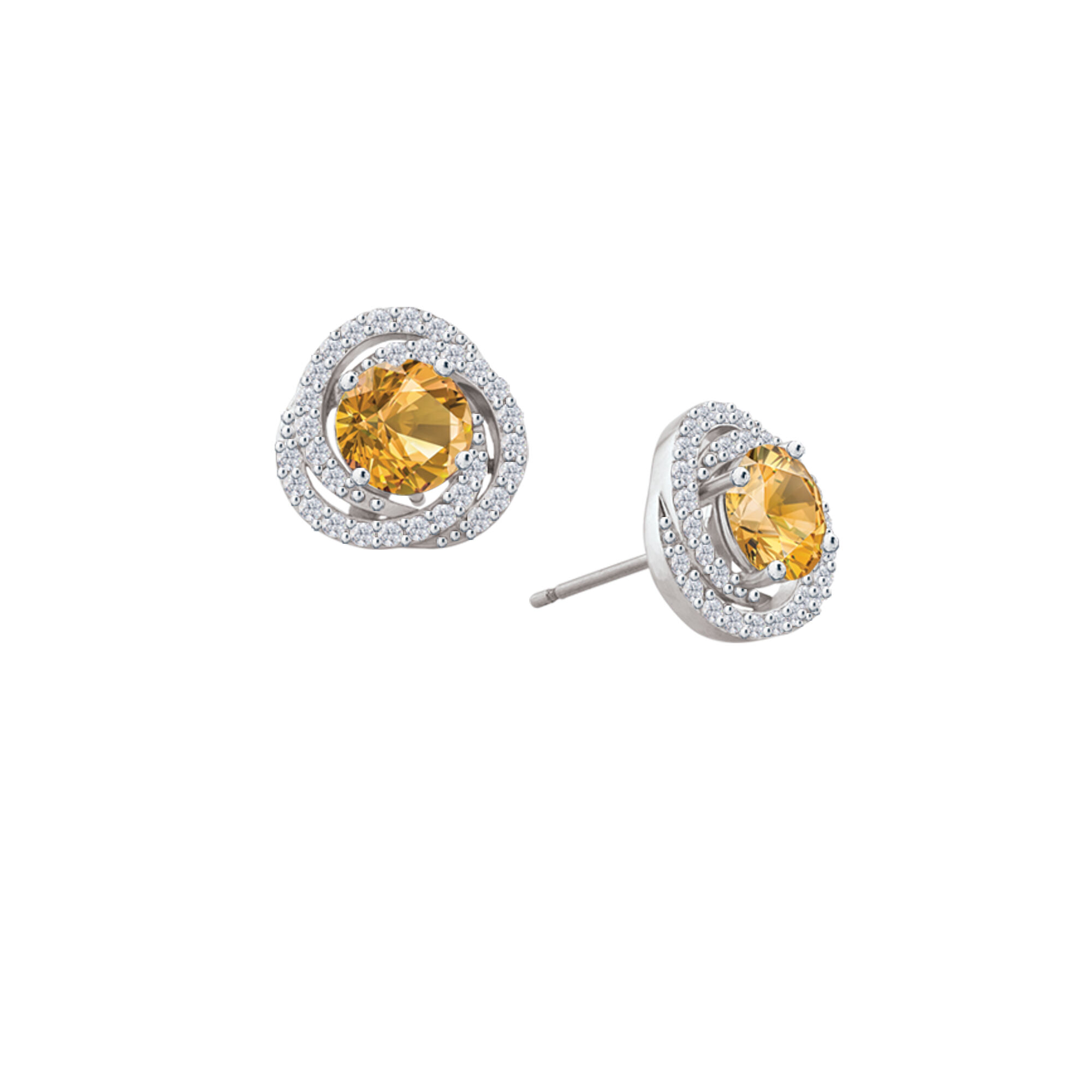 The Birthstone Swirl Earrings 11074 0016 k november