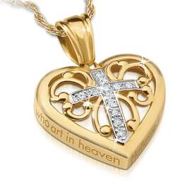 The Lords Prayer Diamond Pendant 1214 001 8 2