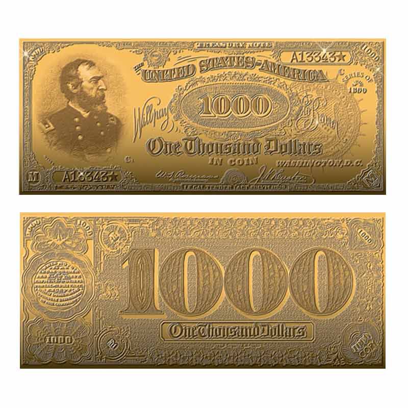 22kt Gold Replicas of Classic US Paper Currency Collection 9497 004 3 2