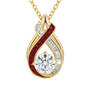 Birthstone Swirl Pendant with Free Matching Earrings 12210 0027 a main