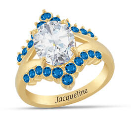 Personalized Birthstone Tiara Ring 10729 0017 i september