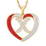 For My Granddaughter Diamond Initial Heart Pendant 10121 0011 a x initial