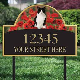 The Captivating Kitties Address Plaque by Simon Mendez 1088 003 7 2