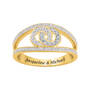 Personalized The Love of a Lifetime Marriage Symbol Ring 12077 0011 b ring