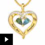 Forever Together Birthstones & Diamond Pendant,,video-thumb