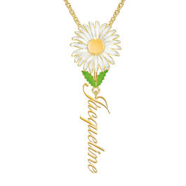 Personalized Birth Month Flower Pendant 11904 0012 d april