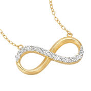 Michael OConnor Diamond Infinity Pendant 11142 1996 b closeup