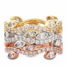 Leaves of Luxury Eternity Ring Set 6143 001 3 1