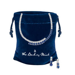 Royal Blue Statement Necklace with FREE Matching Earrings 11995 0012 g giftpouch