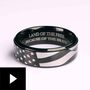 Land of the Free Men's Spinner Ring, , video-thumb
