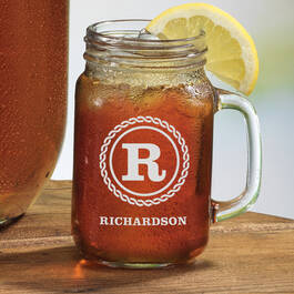The Personalized Set of Four Mason Jar Glasses 10585 0028 d single jar