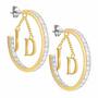 Initial Diamonisse Hoop Earrings 1207 005 8 2