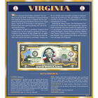The United States Enhanced Two Dollar Bill Collection 6448 0031 a Virginia