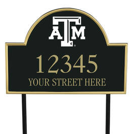 The College Personalized Address Plaque 5716 0384 b TexasA&M