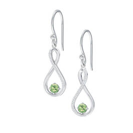 Birthstone and Diamond Earrings 5200 0056 h august
