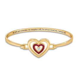Daughter Birthstone and Diamond Bangle 1821 0021 a 7 july