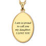 My Daughter My Little Girl Then Diamond Pendant 1162 0093 c back