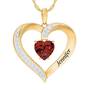Personalized Birthstone Heart Pendant 5447 001 8 1