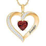 Personalized Birthstone Heart Pendant 5447 001 8 1