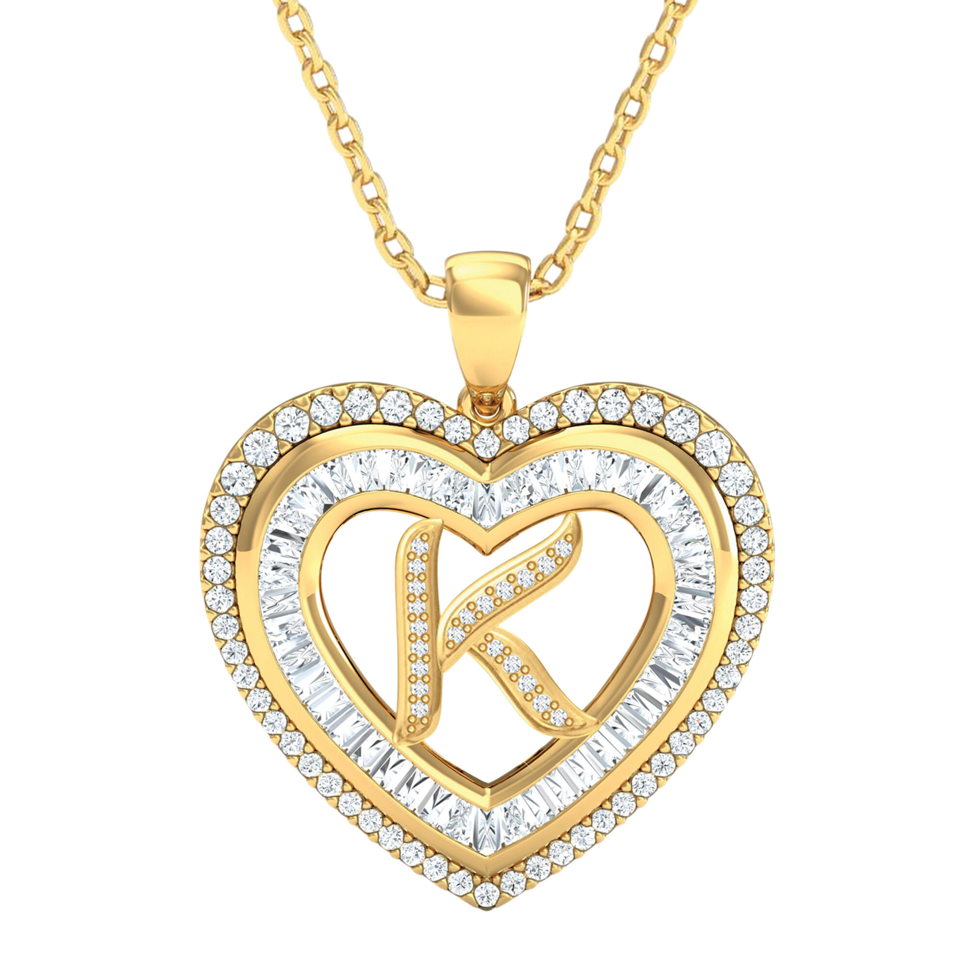 Initial Heart Pendant 10383 0014 k pendant