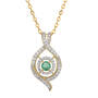 Sparkling Embrace Genuine Birthstone Pendant, Sparkling Embrace Genuine White Topaz Pendant 12302 0018 e may