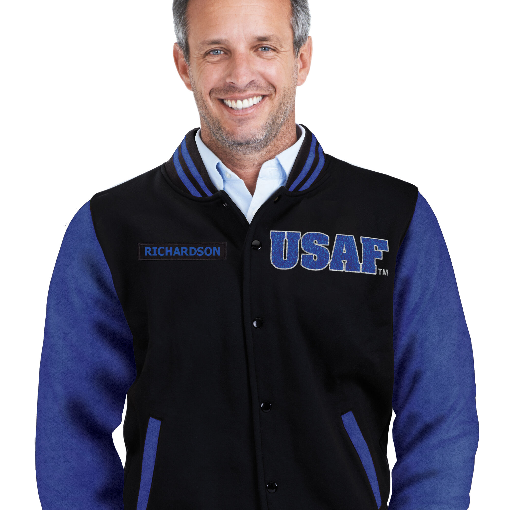 The Personalized US Air Force Varsity Jacket 10263 0035 m model
