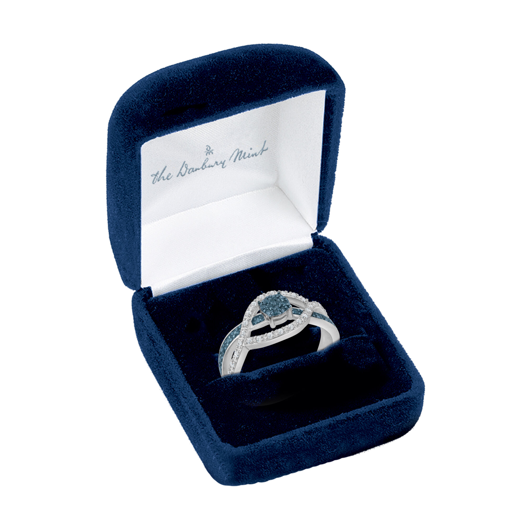 The Blue Wave Diamond Ring 11067 0023 g gift box