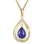Genuine Birthstone Lapis Diamond Pendant 11260 0010 j october