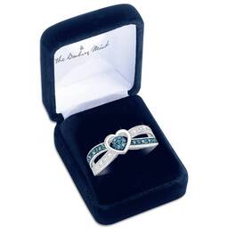Blue Diamond Heart Ring 5234 001 5 3