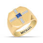 Holy Cross Mens Birthstone Diamond Ring 10700 0010 i september