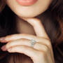 Personalized Forever Diamond Anniversary Ring Set 11161 0010 m model