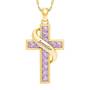 Personalized Birthstone Cross Pendant 5657 001 3 6