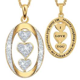 My Daughter I Love You Diamond Pendant 1136 001 3 4