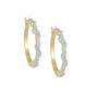 Birthstone Swirl Earrings, Birthstone Swirl Earring 11615 0038 c march
