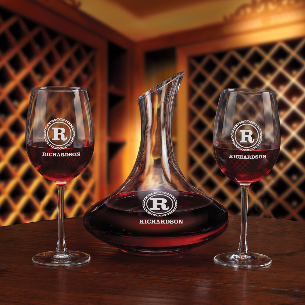 Custom Decanter Set
 Personalized Wine Decanter Set