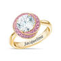 Love Knot Birthstone Ring with Free Matching Earrings 12097 0025 j october
