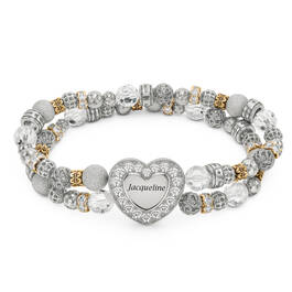 Pers Silver Magnetic Stretch Bracelet 12325 0011 a main