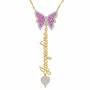 Personalized Birthstone Butterfly Necklace 6727 001 7 10