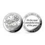 Santa's Christmas Flight 2023 Silver Commemorative Ornament, Santas Christmas Flight 2023 Silver Commemorative Ornament 11404 0017 b commemorative